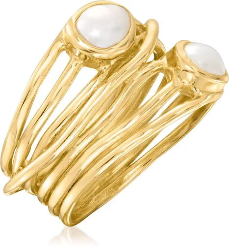 Miniatura 3 de Ross-Simons Anillo de carretera con piedras preciosas en oro de 18 quilates sobre plata esterlina