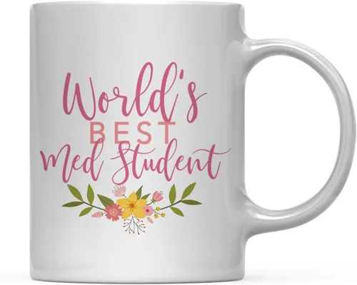 Miniatura 20 de Andaz Press Taza de café de 11 oz, regalo de broma de la mejor abbuela del mundo, diseño floral, paquete de 1