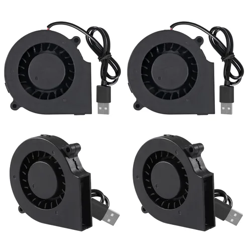 Miniatura 7 de UMLIFE Ventilador de enfriamiento sin escobillas USB DC de 2.953 in y 5 V para impresora 3D, enfriador de caja de computadora de PC CPU