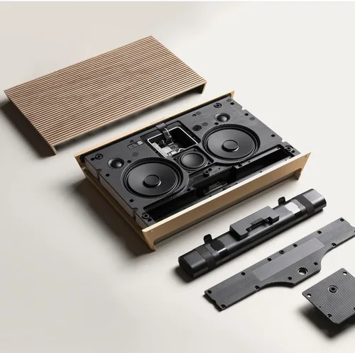 Miniatura 15 de Bang & Olufsen Beosound Level - Altavoz portátil multihabitación con Wi-Fi, tono dorado/roble claro
