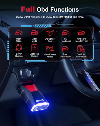 Miniatura 5 de GOOLOO DEEPSCAN DS200 OBD2 Escáner Herramienta de Diagnóstico, Bluetooth Inalámbrico Diagnósticos de Todos los Sistemas para iOS y Android, Control