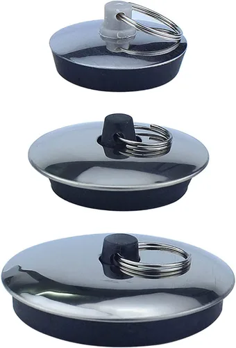Tapones universales de drenaje de bañera de 3 tamaños, tapón de drenaje para bañera y lavabo de baño, rebote
