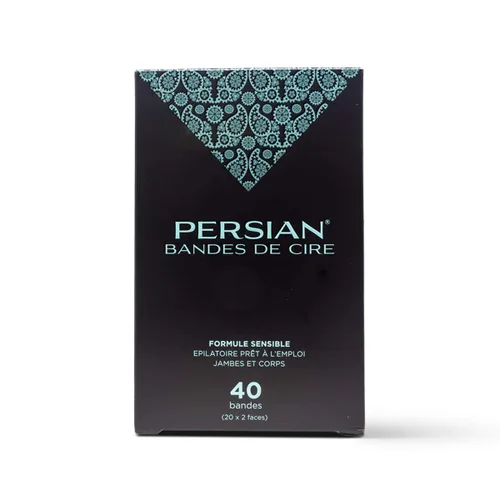 Miniatura 10 de Juego de cera fría persa, cera de azúcar para depilación tipos de pieles de cuerpo de finos a medianos, pote de cera 8 onzas, 20 tiras de tela, 2