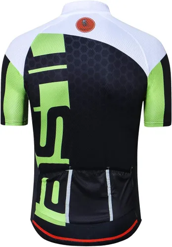 Miniatura 2 de New Pro - Camiseta de ciclismo de manga corta con cremallera completa para hombre, EE. UU