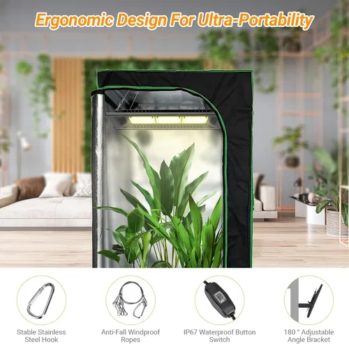Miniatura 6 de Luz LED de crecimiento de 450 W con espectro completo, relassy impermeable COB LED luz de crecimiento con disipación de calor natural y sin ruido