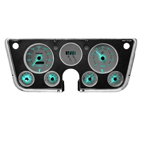 Miniatura 3 de Intellitronix Panel de calibre analógico para camioneta Chevy C10 1967-1972 – Actualización del grupo de instrumentos de tablero Velocímetro, Azul