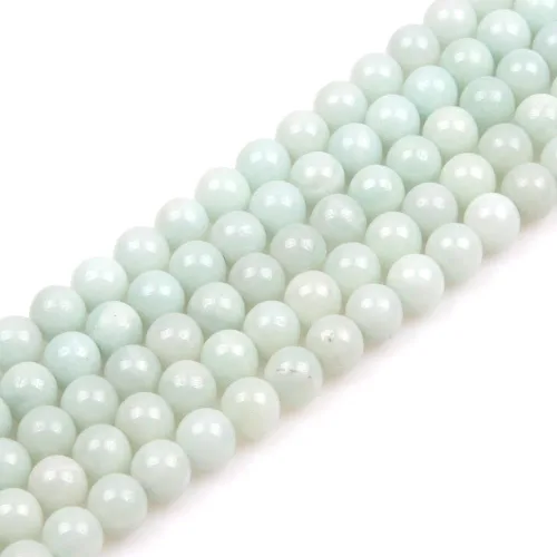 Miniatura 209 de GEM-Inside - Cuentas sueltas de ágata verde con bandas de energía natural, cuentas de energía natural para hacer joyas, 0.315 in, redondas, 15 Ágata