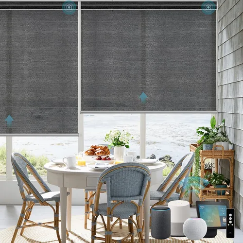 Miniatura 31 de SmartWings Persianas Enrollables Inteligentes Motorizadas con Filtro de Luz, Persianas Eléctricas con Control Remoto para Ventanas Compatibles