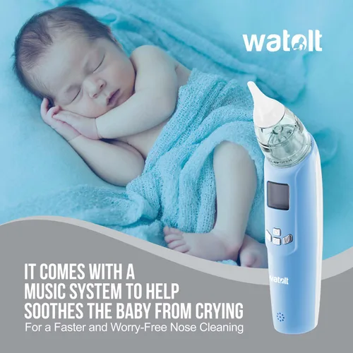Miniatura 3 de Aspirador nasal para bebé – succión eléctrica de nariz para bebé – lechón automático para bebés – removedor de mucosidad para niños pequeños