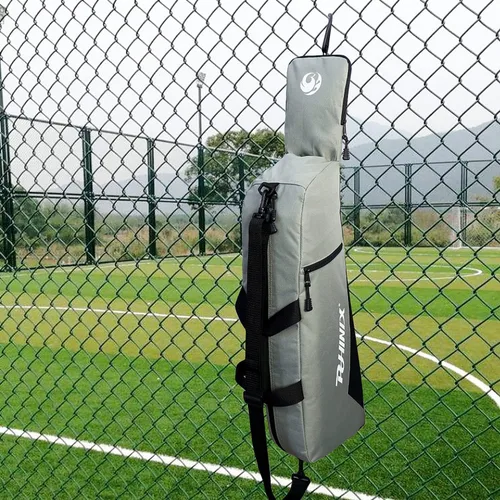 Miniatura 7 de PHINIX Bolsa de mano para béisbol T Ball - Sostiene bate, casco y guante Gris y negro
