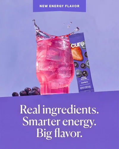 Miniatura 4 de Cure Hydration Performance Mezcla de bebida energética con electrolitos a base de plantas Sin azúcar añadida Polvo para alivio