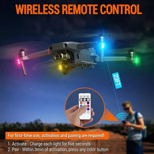 Miniatura 3 de Luces estroboscópicas LED inalámbricas, control remoto, 8 colores, carga USB, impermeables, luces de advertencia de emergencia anticolisión