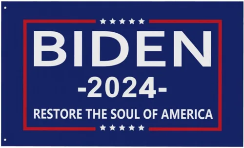 Miniatura 9 de Bandera Biden 2024 Restore The Soul Of America Bandera Joe Biden Kamala Harris Flag Pro Biden Bandera Premium de doble cara 3 x 5 pies, pancarta