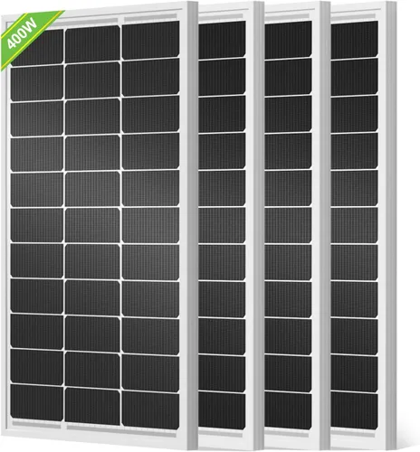 ECO-WORTHY Paneles solares de 400 W, tipo N, 4 módulos de panel solar monocristalino de 100 vatios y 18 V para energía fotovoltaica fuera de la red