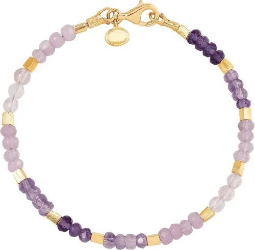 Miniatura 2 de Silpada Pulsera de amatista, jade y cuarzo rosa en plata de ley, 7.5 pulgadas, amatista jade