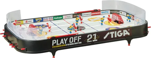 Miniatura 3 de STIGA Table-Top Rod Hockey Game Play Off 21 – Classic Ice Hockey Action with Enhanced Features, Easy Assembly, Includes 2 Pucks – Fun for All Ages