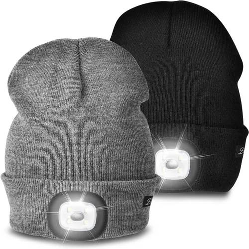 Miniatura 57 de Etsfmoa Gorro unisex con la luz, regalos para hombres, papá, padre, gorras recargables por USB