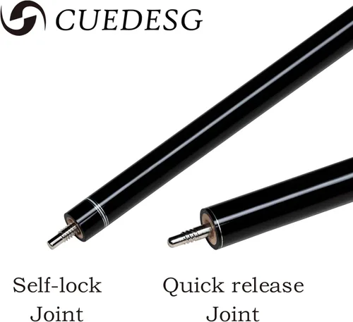 Miniatura 8 de Palo de piscina de taco de fibra de carbono,Palo de taco de ruptura de 3 piezas,Salto de baja desviación Jump Break Cue,Punta profesional de 0.512