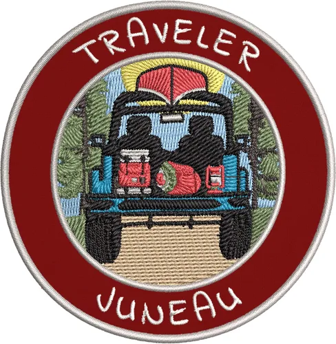 Miniatura 5 de Juneau - Parche bordado de alta calidad para planchar o coser, emblema decorativo para bricolaje, recuerdo de vacaciones, equipo de viaje, ropa
