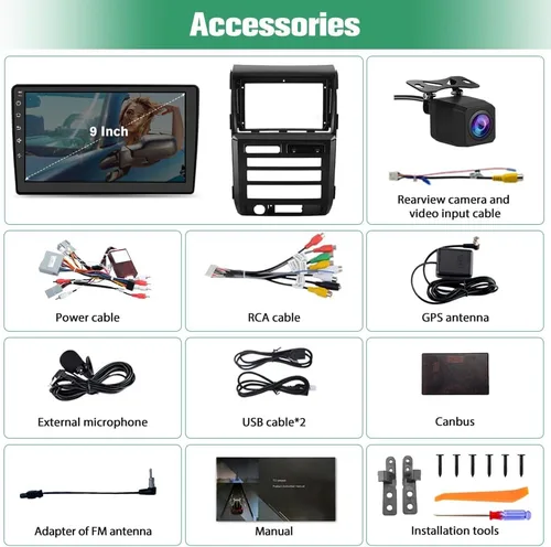 Miniatura 9 de Radio de coche para Ford F150 Radio, 2009 2010 2011 2012 para F150 Android estéreo de coche con pantalla de 9 pulgadas, Carplay, pantalla táctil