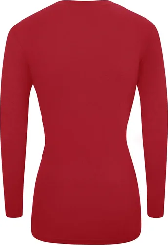 Miniatura 2 de Natural Uniforms Camiseta de manga larga con cuello en V para mujer