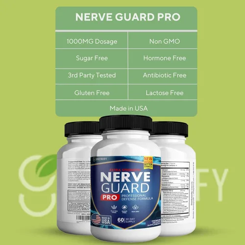 Miniatura 3 de Nerve Guard Plus Pro - Fórmula nerviosa avanzada con ingredientes esenciales para alivio y apoyo integral a largo plazo de la salud nerviosa (2)