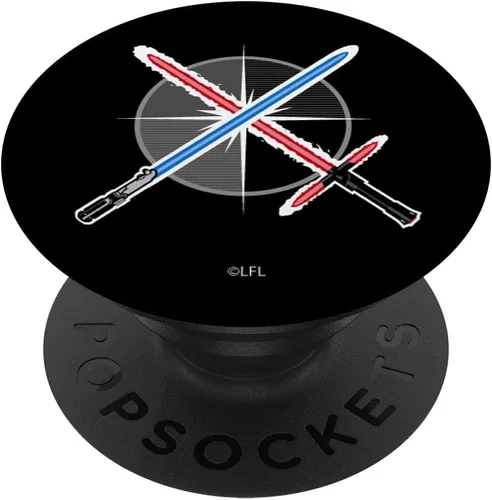 Miniatura 6 de Star Wars PopSockets MagSafe PopGrip con sable de luz azul vs rojo para iPhone