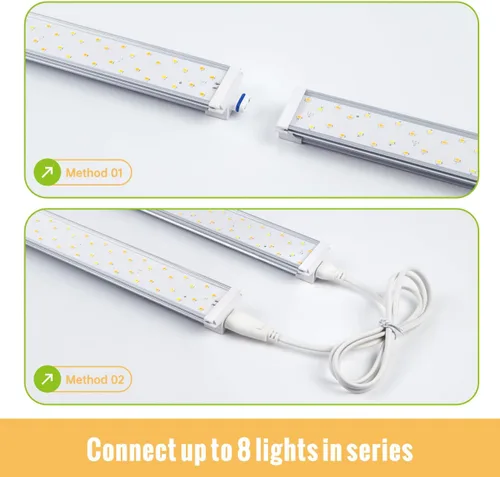 Miniatura 6 de Luz de cultivo colgante de 1.4 pies para plantas de interior, espectro completo con LED rojo de 660 nm, lámpara de cultivo T5 2020T, lámpara