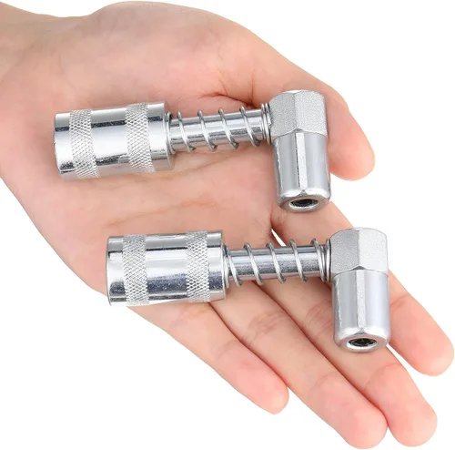 Miniatura 6 de Adaptador de pistola de acoplador de grasa de 90 grados, acoplador de pistola de grasa de 90 grados, accesorios de pistola de engrase, puntas