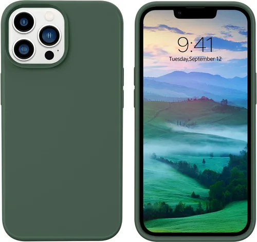 Miniatura 447 de GUAGUA Funda compatible con iPhone 17 Pro Max de 6.9 pulgadas, silicona líquida, goma de gel suave, delgada, forro de microfibra delgada