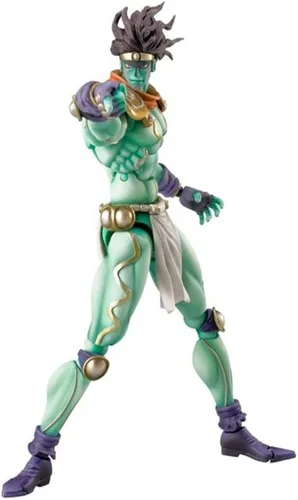 Miniatura 3 de QAHEART Figuras de Jotaro Kujo Bruno Bucciarati/Leone Abbacchi Figuras de Anime Estatuas de Acción Ultra Movibles Ornamentos Estrella Platino Verde