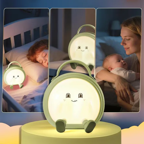 Miniatura 4 de Luz nocturna para niños, lámpara de mesa y mesita de noche inalámbrica táctil portátil para guardería, lactancia materna, dormitorio, 3 niveles