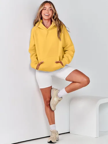 Miniatura 97 de ANRABESS - Sudaderas con capucha para mujer, sobre talla, de vellón de manga larga, modelo de 2024, para otoño