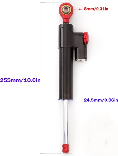 Miniatura 5 de Compatible con MT-09 FZ09 (no rastreador) 2013-2020, XSR 900 2015-2020, MT09 SP 2018-2019 CNC amortiguador de dirección de motocicleta estabilizador