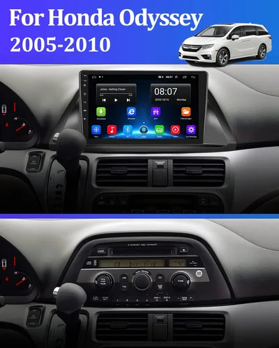 Miniatura 2 de [4Core 64G] Android 15 Estéreo de coche para Honda Odyssey 2005-2010, Hikity Pantalla táctil de 10.1 pulgadas, unidad principal de radio de coche