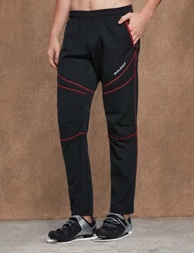Miniatura 14 de baleaf Pantalones de forro polar para hombre, pantalones de ciclismo de invierno, ropa de bicicleta de montaña, equipo térmico para correr en clima