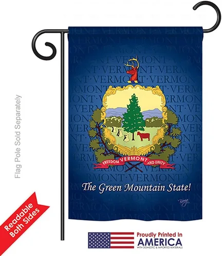 Miniatura 7 de Breeze Decor HG108134 Vermont Americana States Impressions - Casa vertical decorativa para jardín de 28 x 40 pulgadas, 13 pulgadas, 18.5 pulgadas