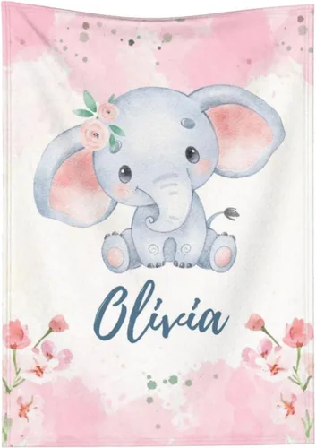 Miniatura 19 de Manta de bebé personalizada con nombre, manta de envolver personalizada con nombre para niñas y niños, recién nacidos, regalos para niños pequeños