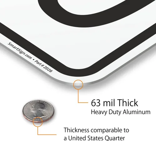 Miniatura 4 de SmartSign Letrero de metal novedoso con texto en inglés "Speed Limit 69" de 18 x 12 pulgadas, aluminio de 63 mil, material reflectante laminado