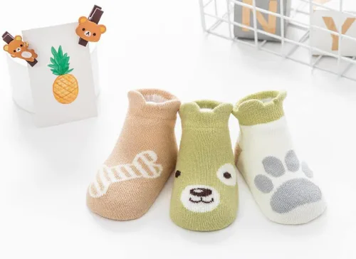 Miniatura 8 de Kisgyst 6 pares de calcetines de algodón antideslizantes para bebé, con suela antideslizante para recién nacido, niño y niña