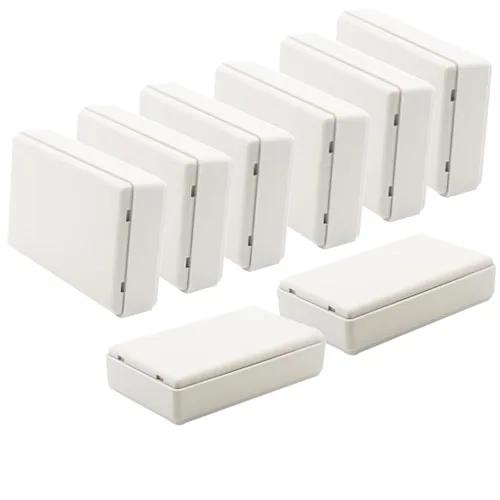Miniatura 11 de Zulkit 12 cajas de proyecto de plástico ABS para proyectos eléctricos, caja de conexiones pequeña, color blanco, 2.17 x 1.28 x 0.79 pulgadas