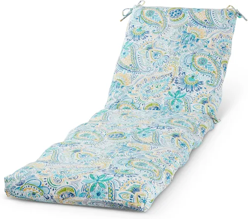 Miniatura 10 de Cojín reversible para silla de descanso para exteriores, color blanco tropical