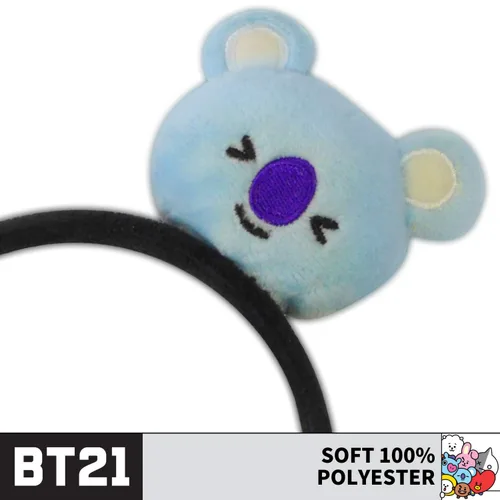 Miniatura 5 de Concept One BT21 LINE FRIENDS - Diadema bordada de felpa 3D para mujer, Koya