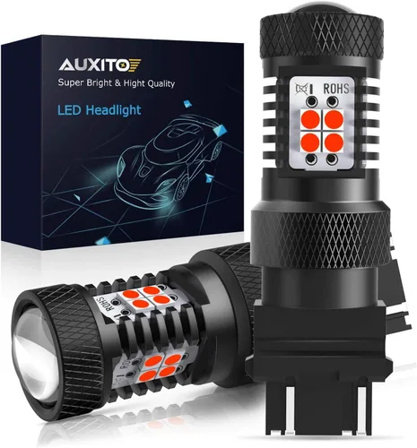 Miniatura 24 de AUXITO Bombilla LED 1157 blanca, superbrillante 2057 2357 7528 BAY15D, bombillas LED para respaldo, señal inversa, intermitente, estacionamiento