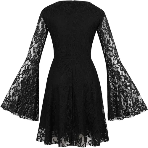 Miniatura 2 de Wellwits Vestido vintage retro vintage de los años 40 y 50 para mujer