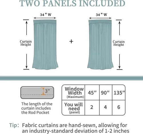 Miniatura 6 de BGment Cortinas de café de 24 pulgadas de largo para media ventana, 34 x 24 pulgadas, cortinas opacas cortas de privacidad, aislamiento térmico