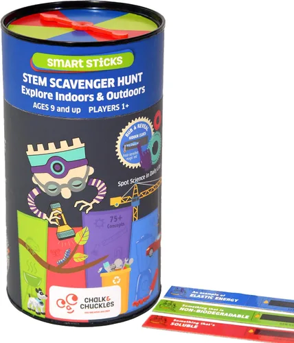Miniatura 8 de Chalk and Chuckles Smart Sticks Países del Mundo, regalos para niños de 8 a 12 años, idea de regalo de aprendizaje genial para adolescentes y niñas