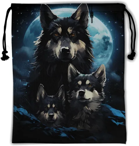 Miniatura 92 de Bolsa de agarre de gimnasia de piel de animal, bolsa de gimnasia con cordón ajustable, bolsa de cuerda para fauna silvestre, Mariposas Galaxy