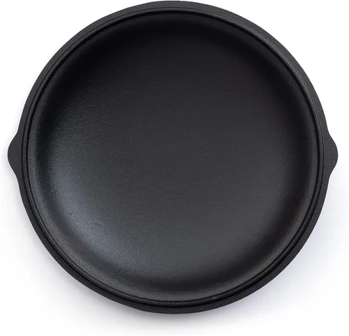 Miniatura 2 de Barebones Tapa de sartén de hierro fundido de 12 pulgadas, tapa para varias sartenes antiadherentes y utensilios de cocina, tapa de sartén