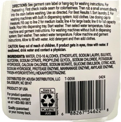 Miniatura 3 de Nature's Promise Libre de detergente para ropa sucia y transparente, 50 onzas líquidas
